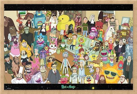 Framed Framed Cast - Rick and Morty