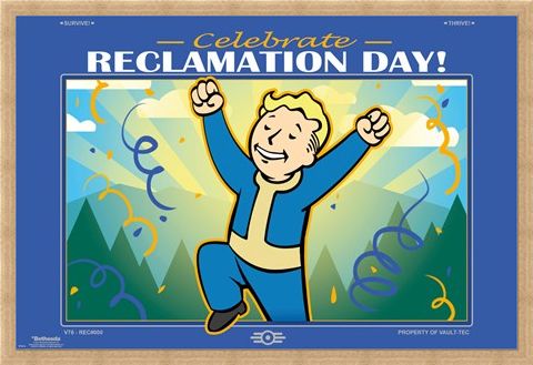 Framed Framed Reclamation Day - Fallout 76