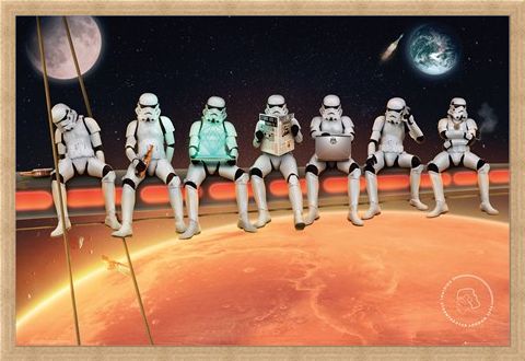 Framed Framed Stormtroopers On Girders - Lunch Break