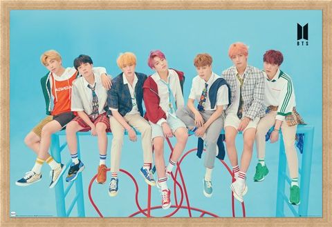 Framed Framed Blue - BTS K-Pop