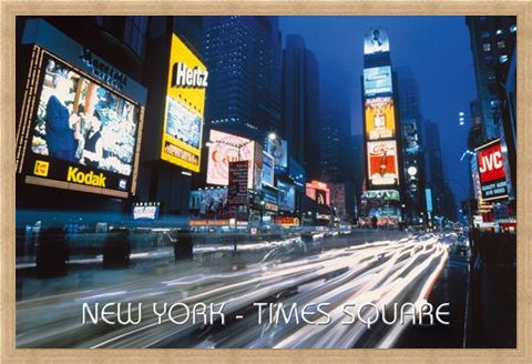 Framed Framed Neon Panorama - New York City