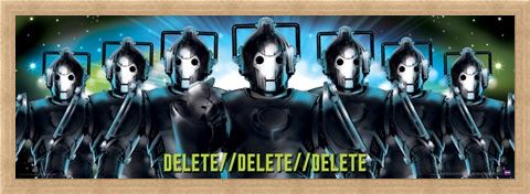 Framed Framed Delete, Delete, Delete - Doctor Who Cybermen