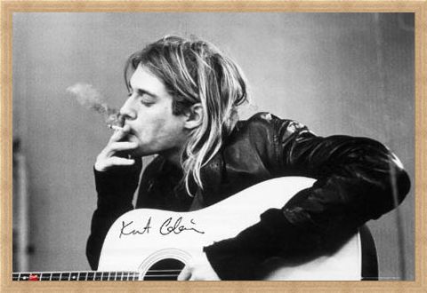 Framed Framed Having a Smoke - Kurt Cobain