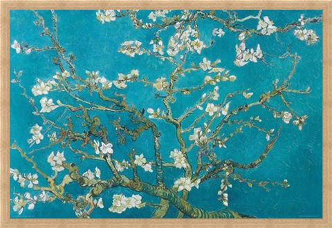 Framed Framed Almond Blossom (1890) - Vincent Van Gogh