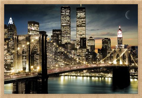 Framed Framed Twinkling Lights - Manhattan, New York City