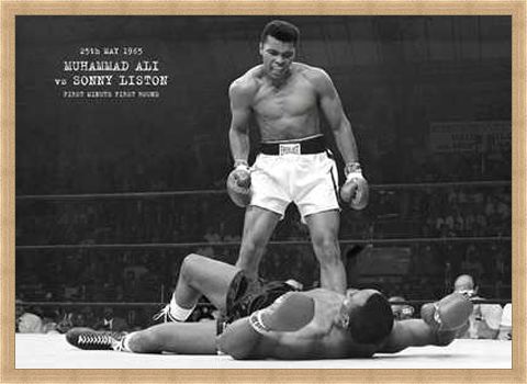 Framed Framed Muhammad Ali vs. Sonny Liston - Muhammad Ali