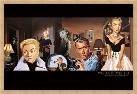 Framed Framed Master of Mystery (North by Northwest) - The Art of Justin Reed