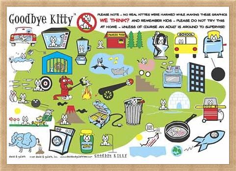 Framed Framed Goodbye Kittie Collage - David & Goliath Characters