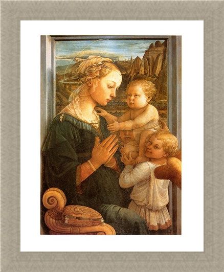 Framed Framed Madonna Col Bambino - Filippo Lippi