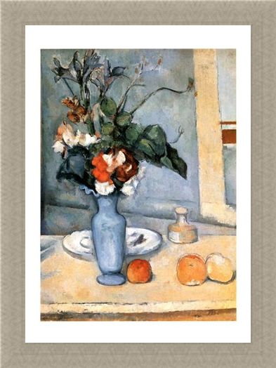 Framed Framed Il Vaso Blu - Paul Cezanne