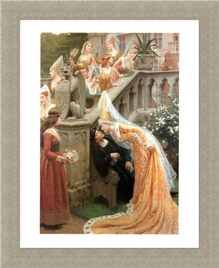 Framed Framed Alain Chartier - Edmund Blair Leighton