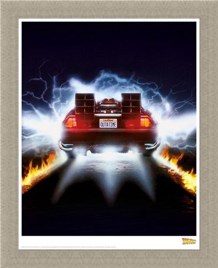 Framed Framed Delorean Fire - Back To The Future