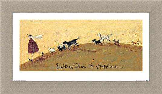Framed Framed Walking Down To Happiness - Sam Toft