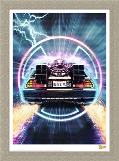 Framed Framed Delorean - Back To The Future