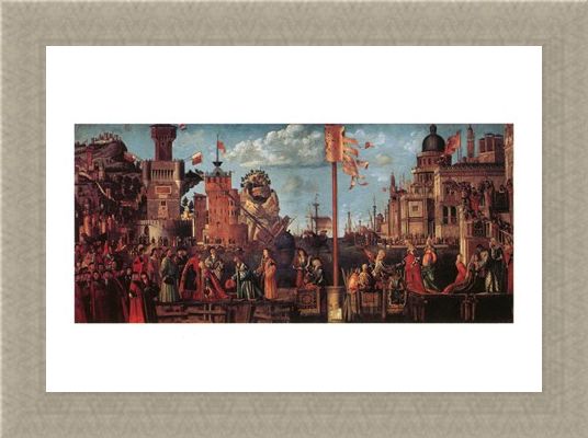 Framed Framed Incontro Di S. Orsola Con Lo Sposo - Carpaccio