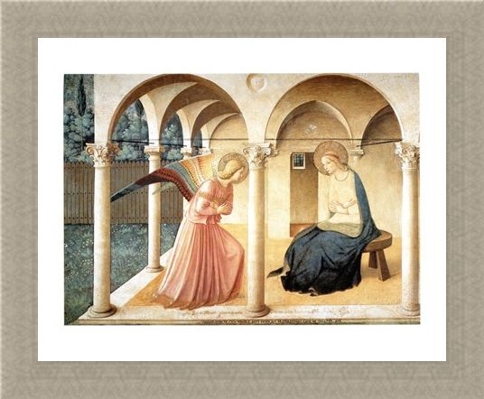 Framed Framed Annunciazione - Beato Angelico