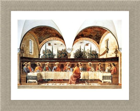 Framed Framed L'ultima Cena - Domenico Ghirlandaio
