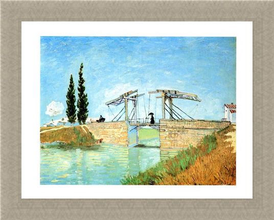 Framed Framed Il Ponte Di Langlois - Vincent Van Gogh