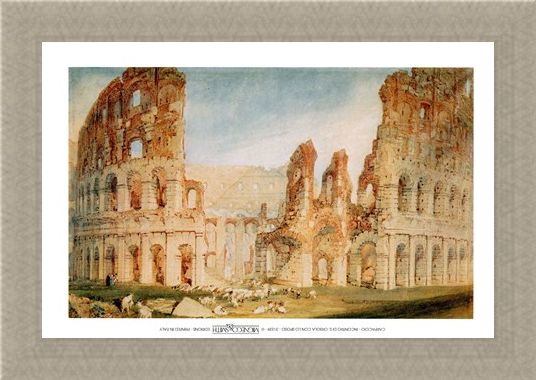 Framed Framed Il Colosseo - Joseph Mallord William Turner