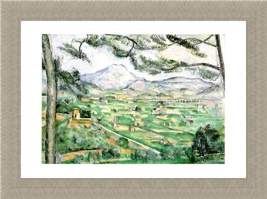 Framed Framed La Montagna Di Sainte-Victoire - Paul Cezanne