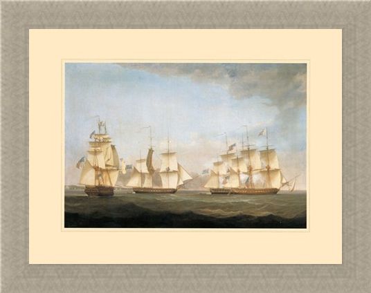 Framed Framed The Ship 'Shannon' - Antonio Jacobsen