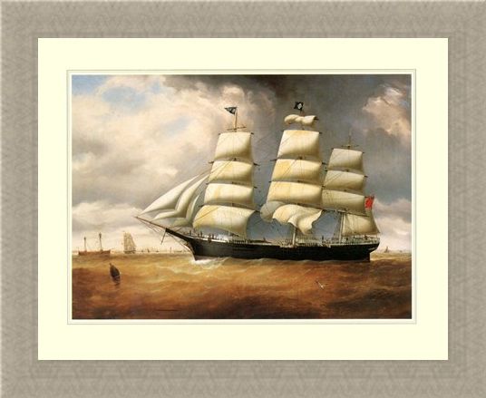 Framed Framed The Ship 'Duncairn' - Sailing the High Seas