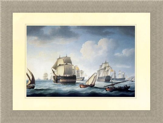 Framed Framed The Battle Of Trafalgar - Naval Warfare