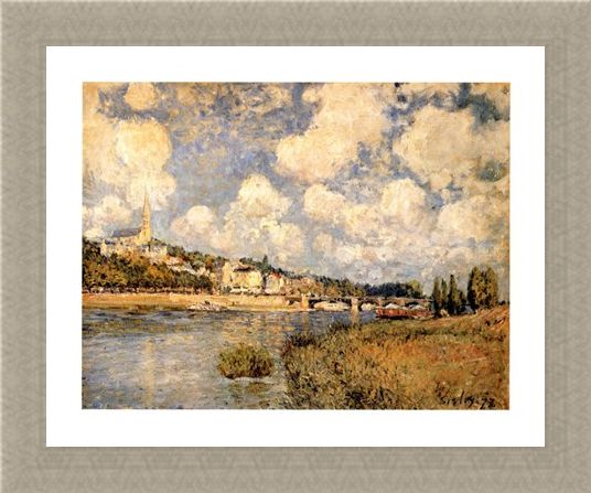 Framed Framed Sainte Cloud - Alfred Sisley