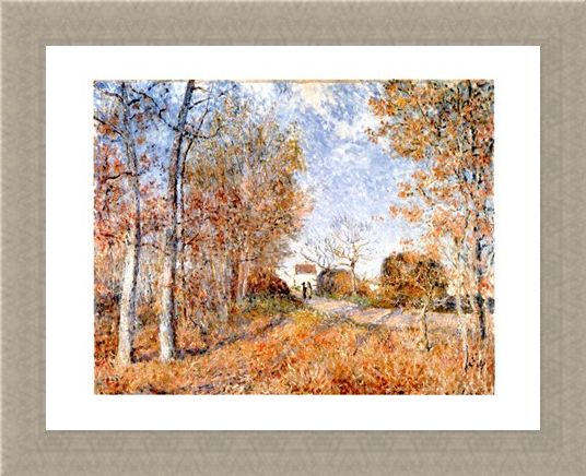Framed Framed Un Coin De Bois Aux Sablons - Alfred Sisley