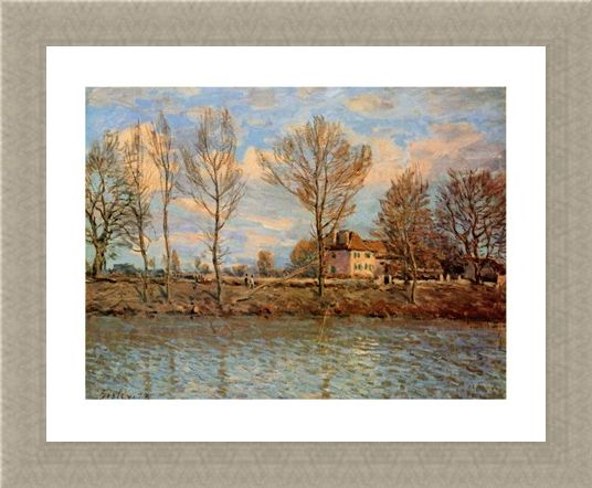 Framed Framed L'Ile De La Grand Jatte - Alfred Sisley