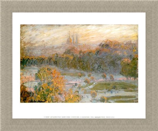 Framed Framed Les Tuileries, Etude - Claude Monet