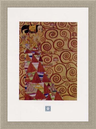 Framed Framed Stoclet Frieze, Expectation, 1905-09 - Gustav Klimt