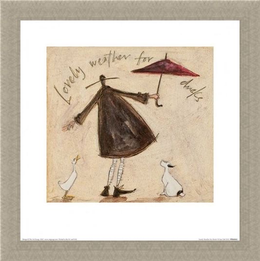Framed Framed Lovely Weather for Ducks - Sam Toft