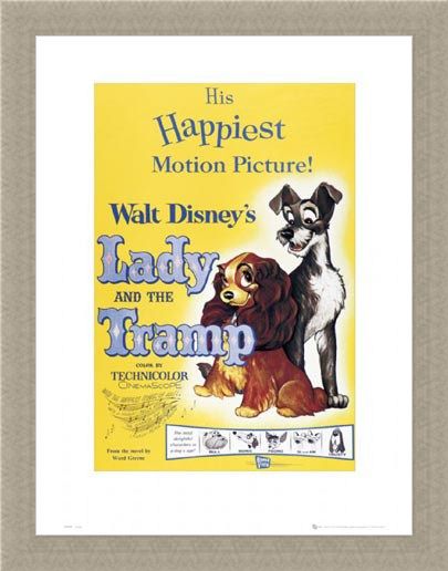 Framed Framed The Lady & The Tramp Original Movie Score - Walt Disney's Lady and The Tramp