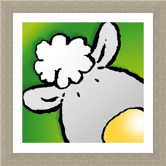 Framed Framed Sheep - Jean Paul