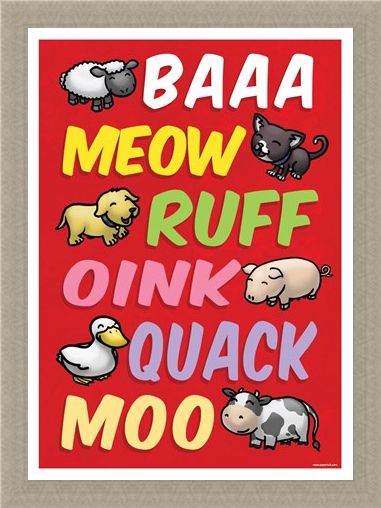 Framed Framed Animal Sounds - Cute Animal Language