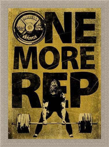 Framed Framed Don't Give Up - One More Rep