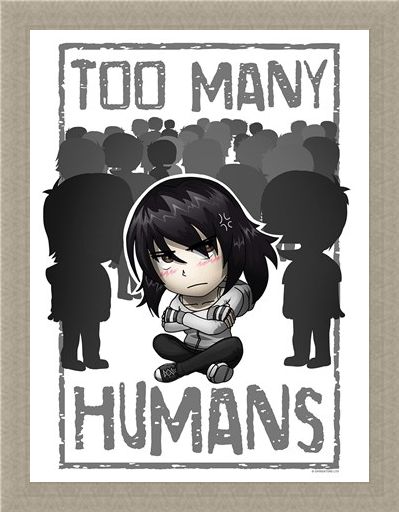 Framed Framed Too Many Humans Mini Poster -