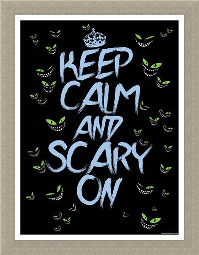 Framed Framed Keep Calm & Scary On Mini Poster - Keep Calm