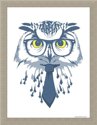 Framed Framed The Sage Mini Poster - Animal Humour