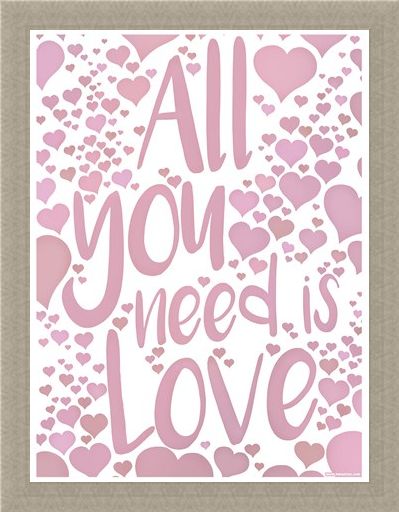 Framed Framed All You Need Is Love - Love Speaks