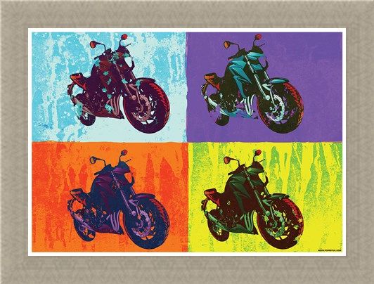 Framed Framed Sixties Chopper - Multicolour Motorcycles