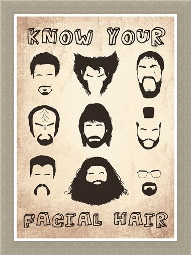 Framed Framed Know Your Facial Hair - Iconic Beards