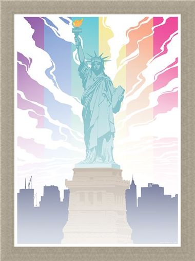 Framed Framed Lady Liberty - Pride
