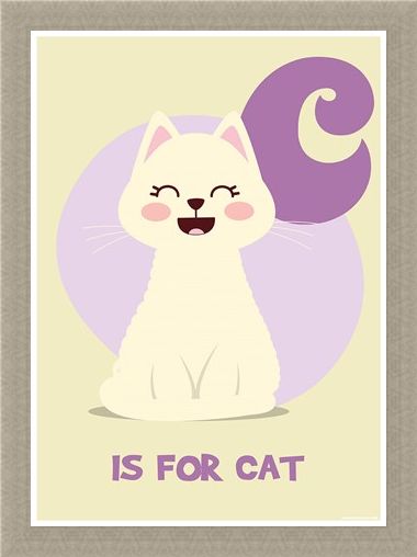 Framed Framed C...is for Cat - Animal Alphabet