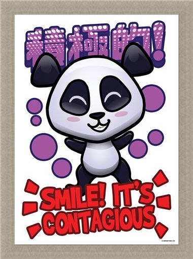 Framed Framed Smile! - Handa Panda