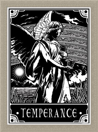 Framed Framed Temperance - Deadly Tarot