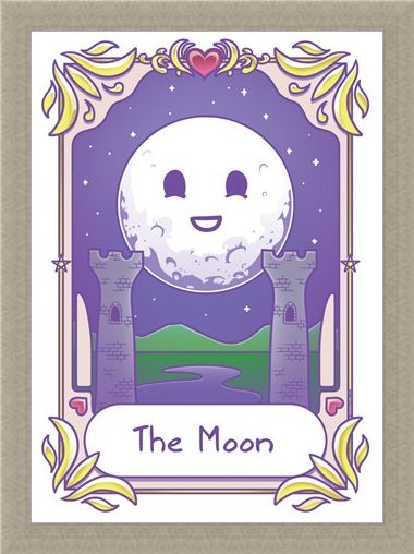 Framed Framed Kawaii - The Moon - Deadly Tarot