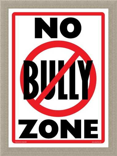 Framed Framed No Bully Zone - Playground Rules