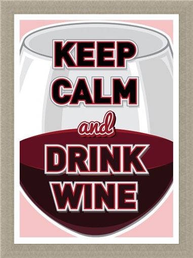 Framed Framed Keep Calm & Drink Wine - Pour A Glass